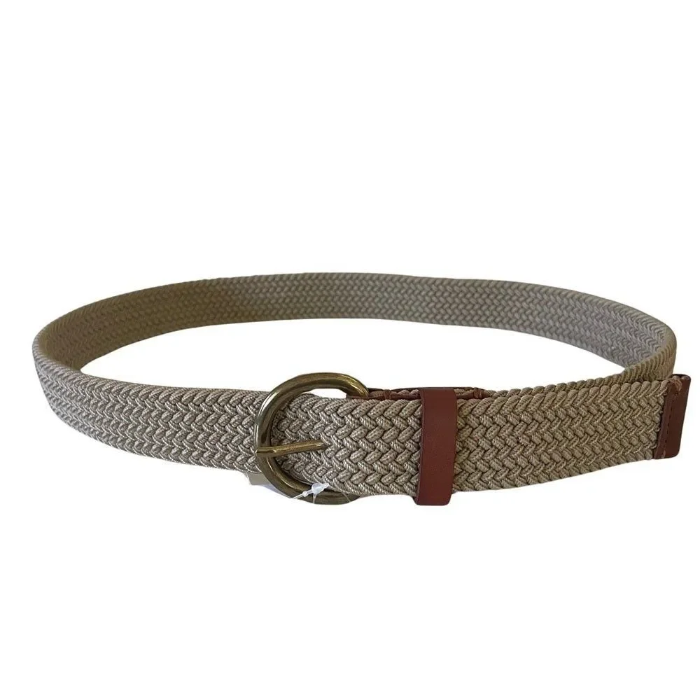 New Gap Woven Stretch Belt Khaki Size 36